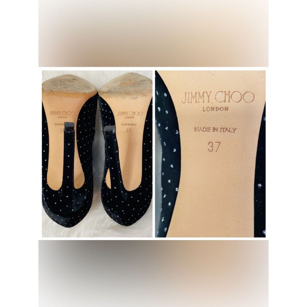 JIMMY CHOO Larissa 100 Pearl & Crystal Authentic Ankle Boots with All Packaging - Picture 13 of 17
